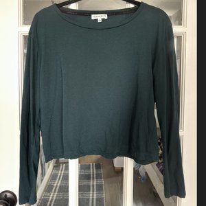 Aritzia Community Long-Sleeve Tee - Green - Medium